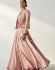 Radha Blush Pink Jacket Lehenga Set