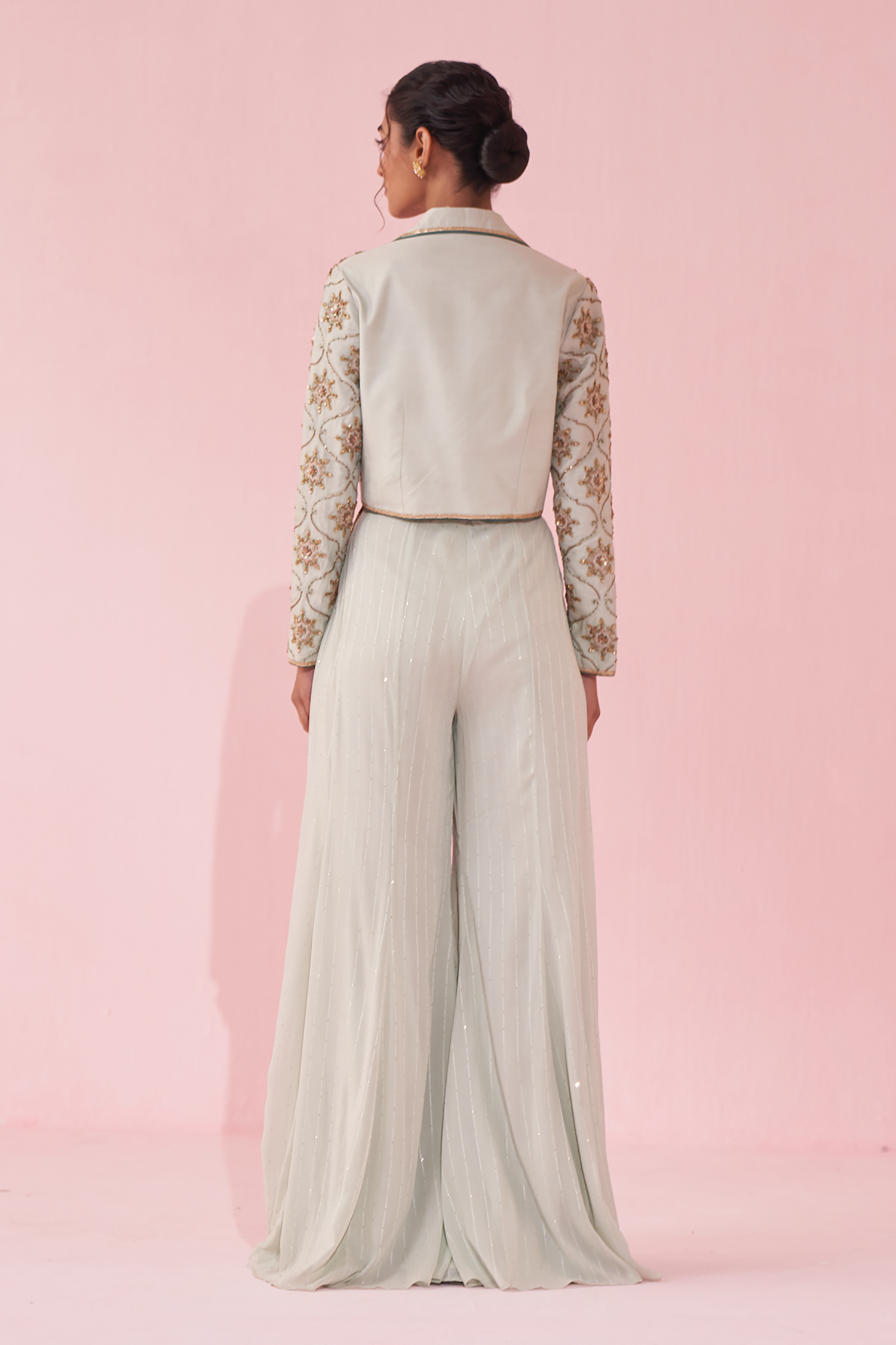 Garima Ice Blue Sharara Set