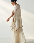 Suhana Ivory Kaftan Gharara Set
