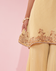 Genda Yellow Sharara Set
