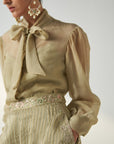 Padma Green Shirt Pant Set