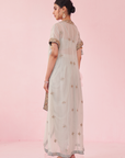 Gohar Ice Blue Cape Set