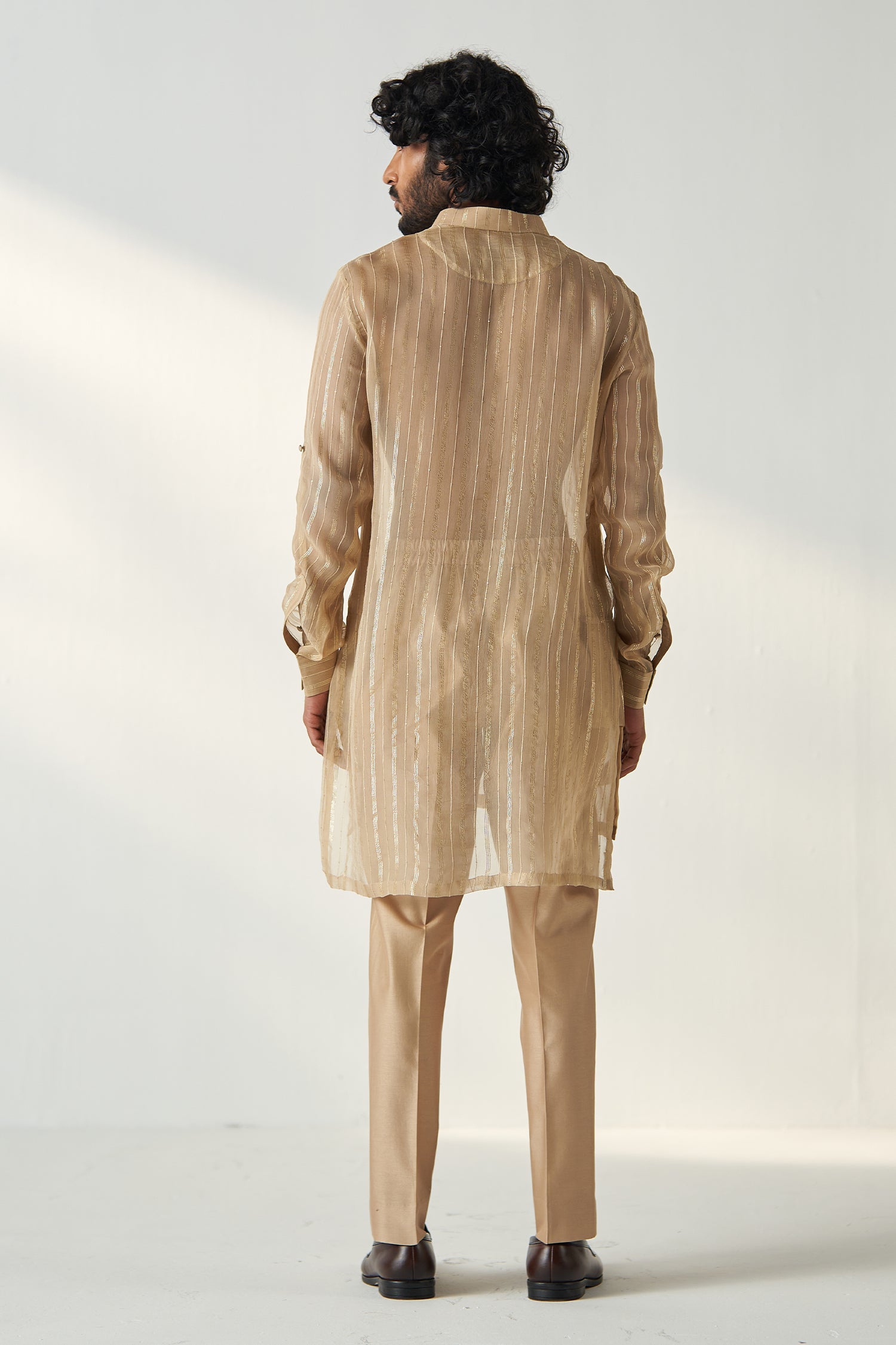 Omkar Gold Beige Co-ord Set