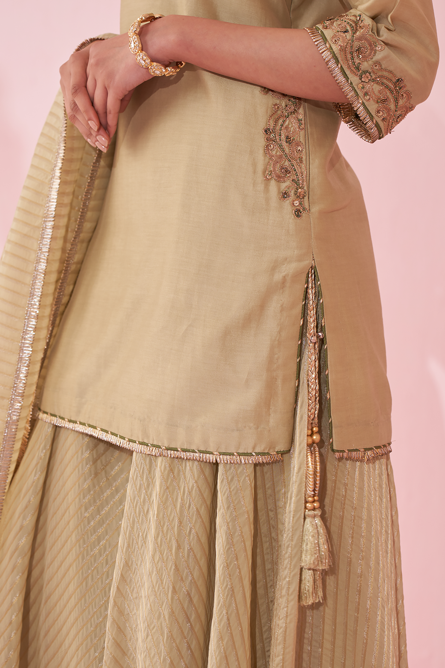 Gehna Green Sharara Set