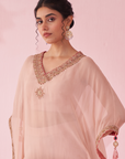 Gulzaar Pink Kaftan Set