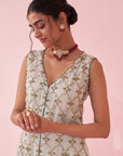Ghaziya Ice Blue Sharara Set