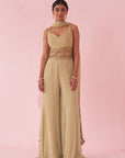 Gul Green Sharara Set