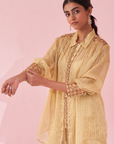 Gina Yellow Shirt Pant Set