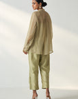 Oorvi Green Shirt Pant Set