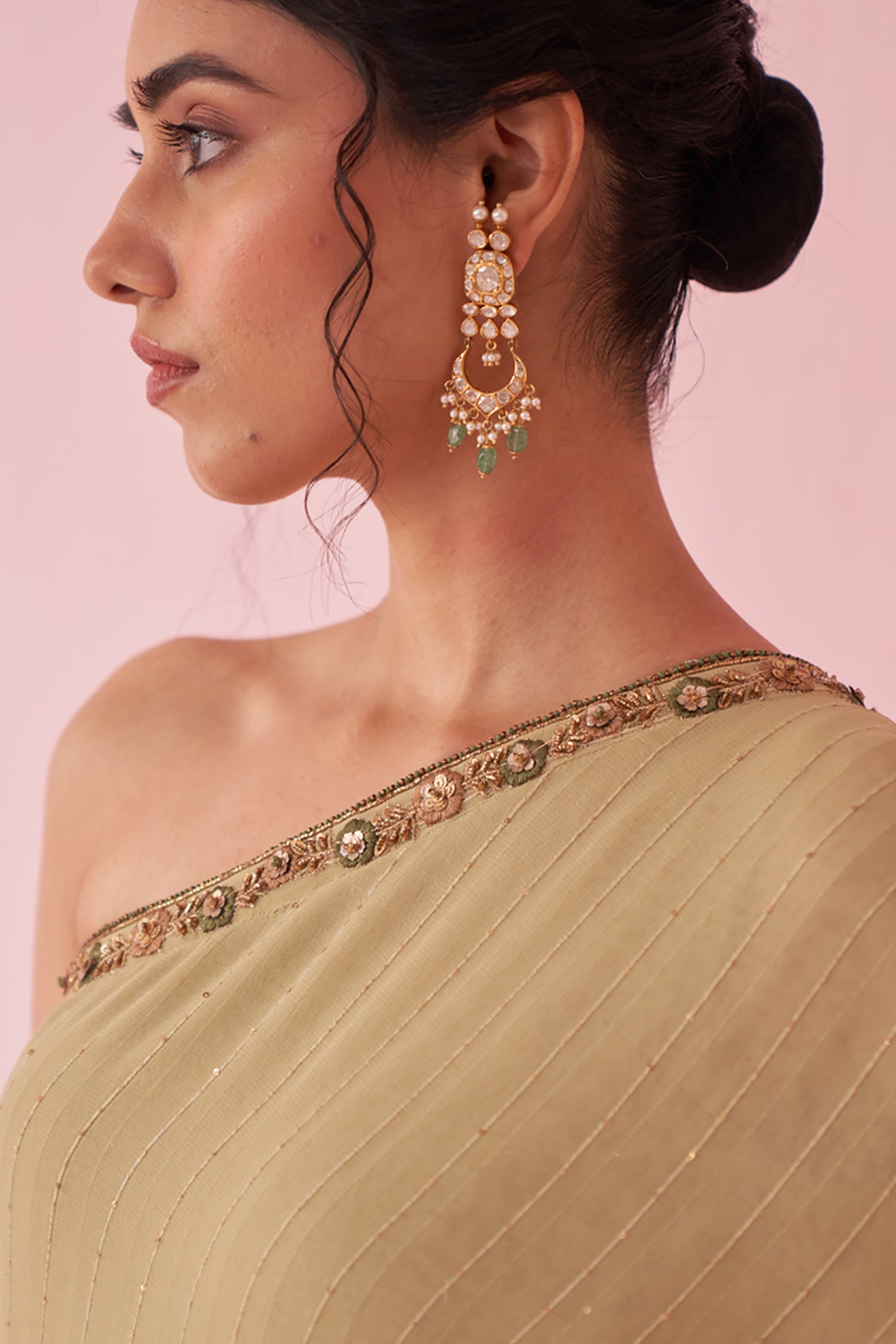 Gulbano Green Sharara Set