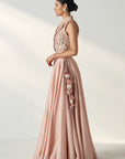 Rajita Blush Pink Gilet Lehenga Set