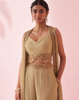 Ghuneha Green Sharara Set