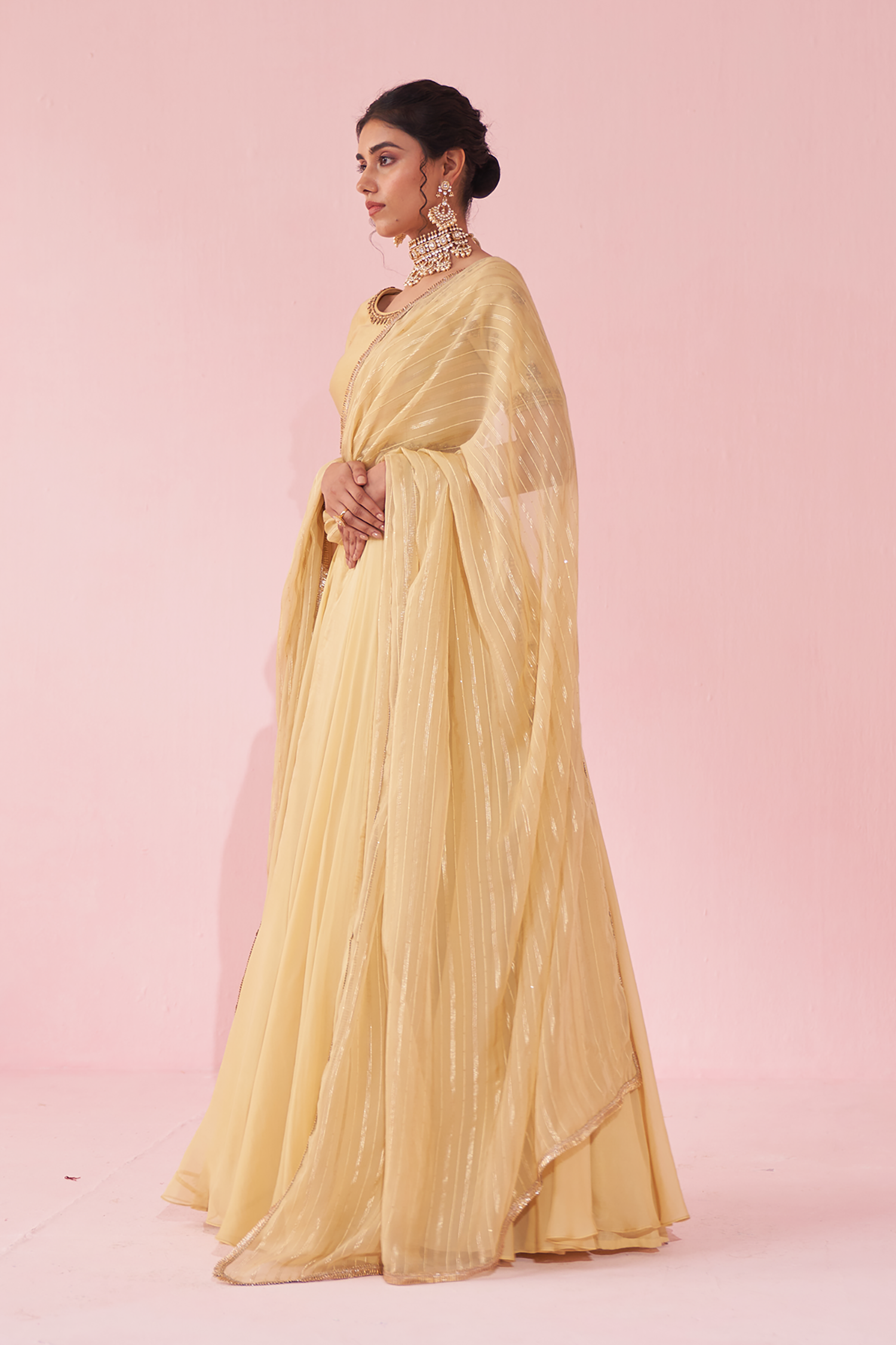 Gulkand Yellow Lehenga Set