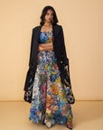 Denzel Trench, Larissa Corset Blouse and Zoya Lehenga Skirt