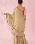 Gulbano Green Sharara Set