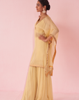 Gulzaar Yellow Kaftan Set