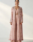 Nisha Blush Pink Cape Gharara Set