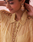 Gina Yellow Shirt Pant Set