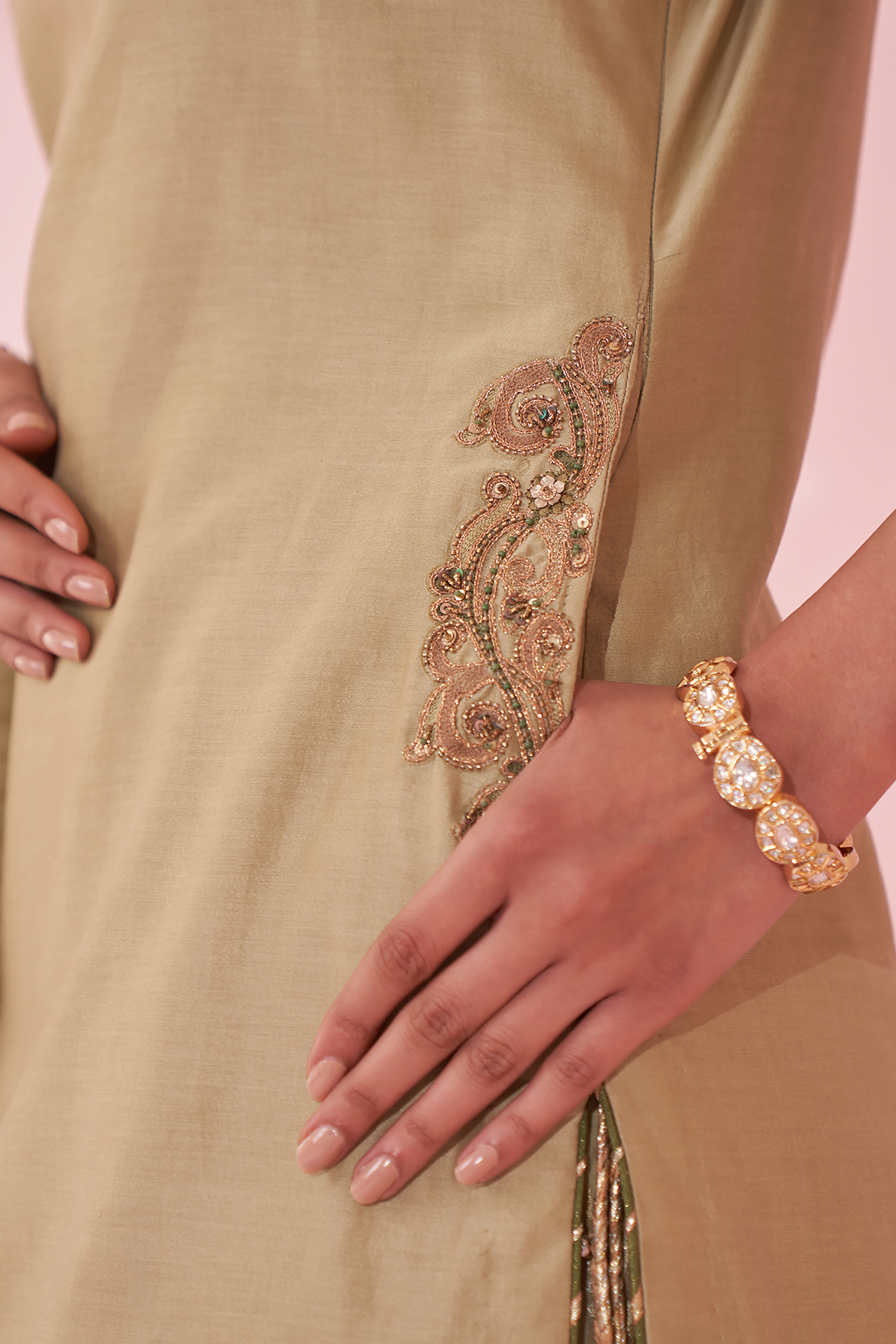 Gehna Green Sharara Set