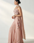 Osha Blush Pink Sharara Set