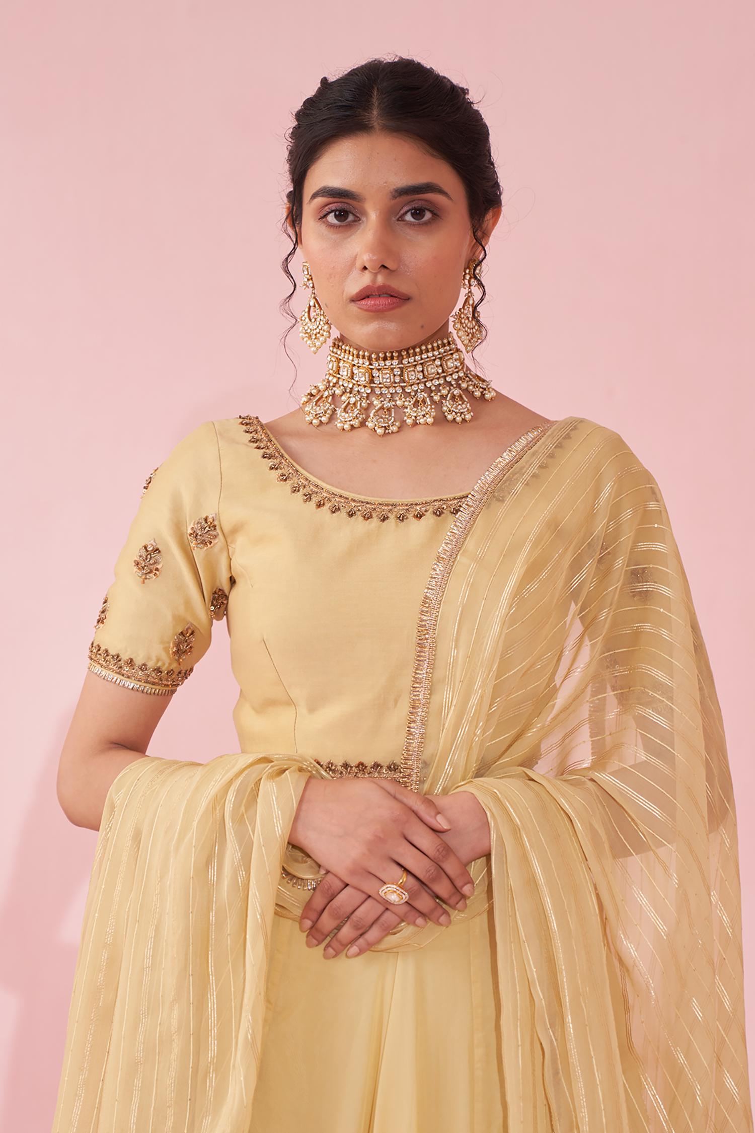 Gulkand Yellow Lehenga Set