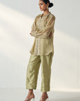 Oorvi Green Shirt Pant Set