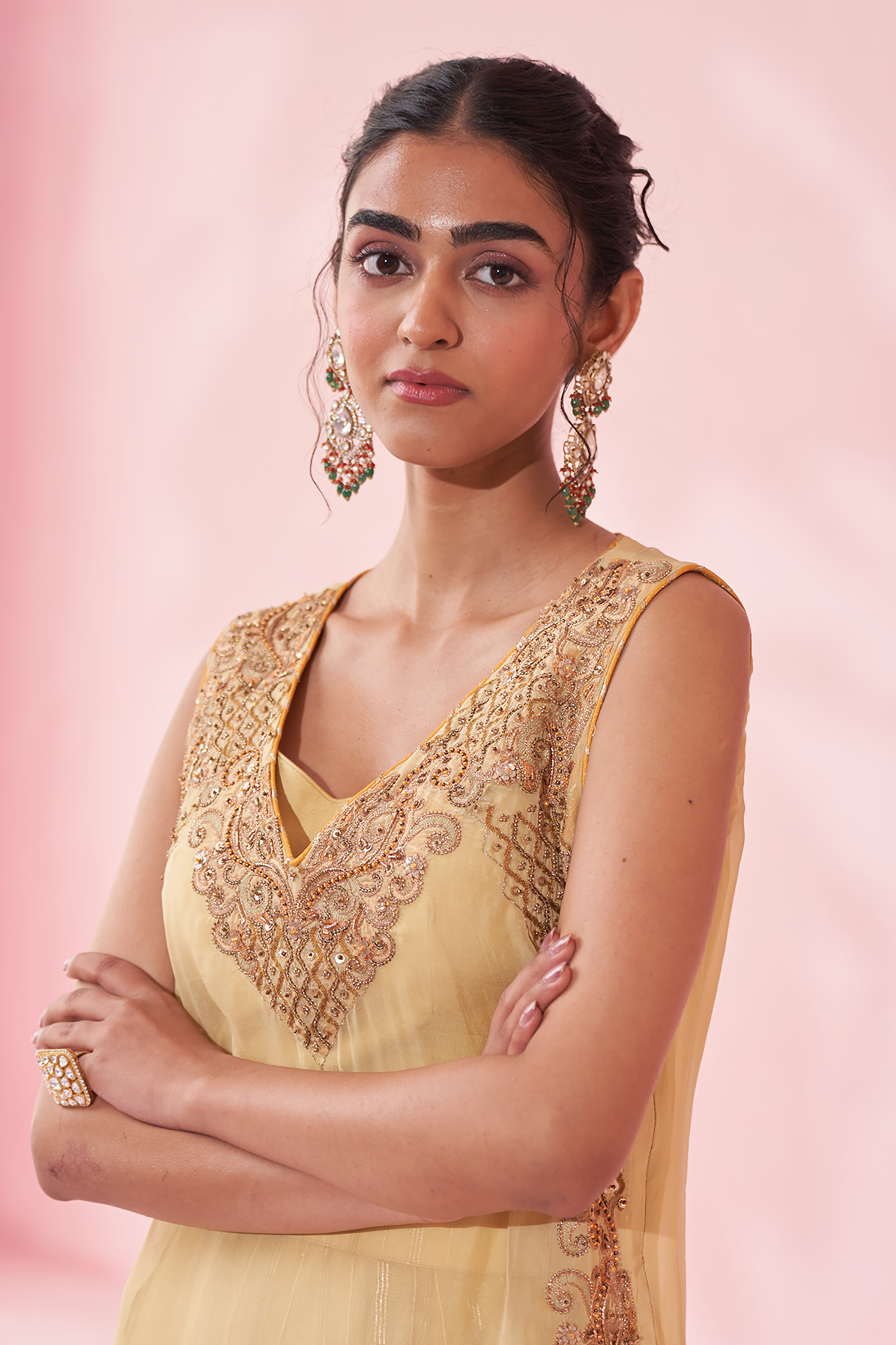Geetika Yellow Sharara Set