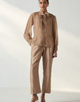 Padma Fawn Shirt Pant Set