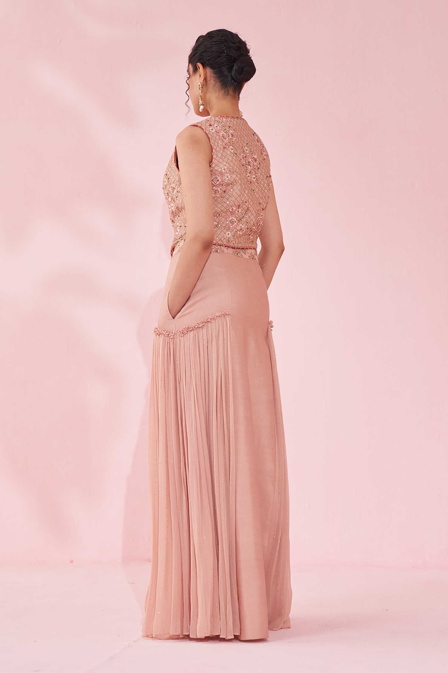 Gamya Blush Pink Lehenga Set