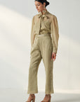 Padma Green Shirt Pant Set