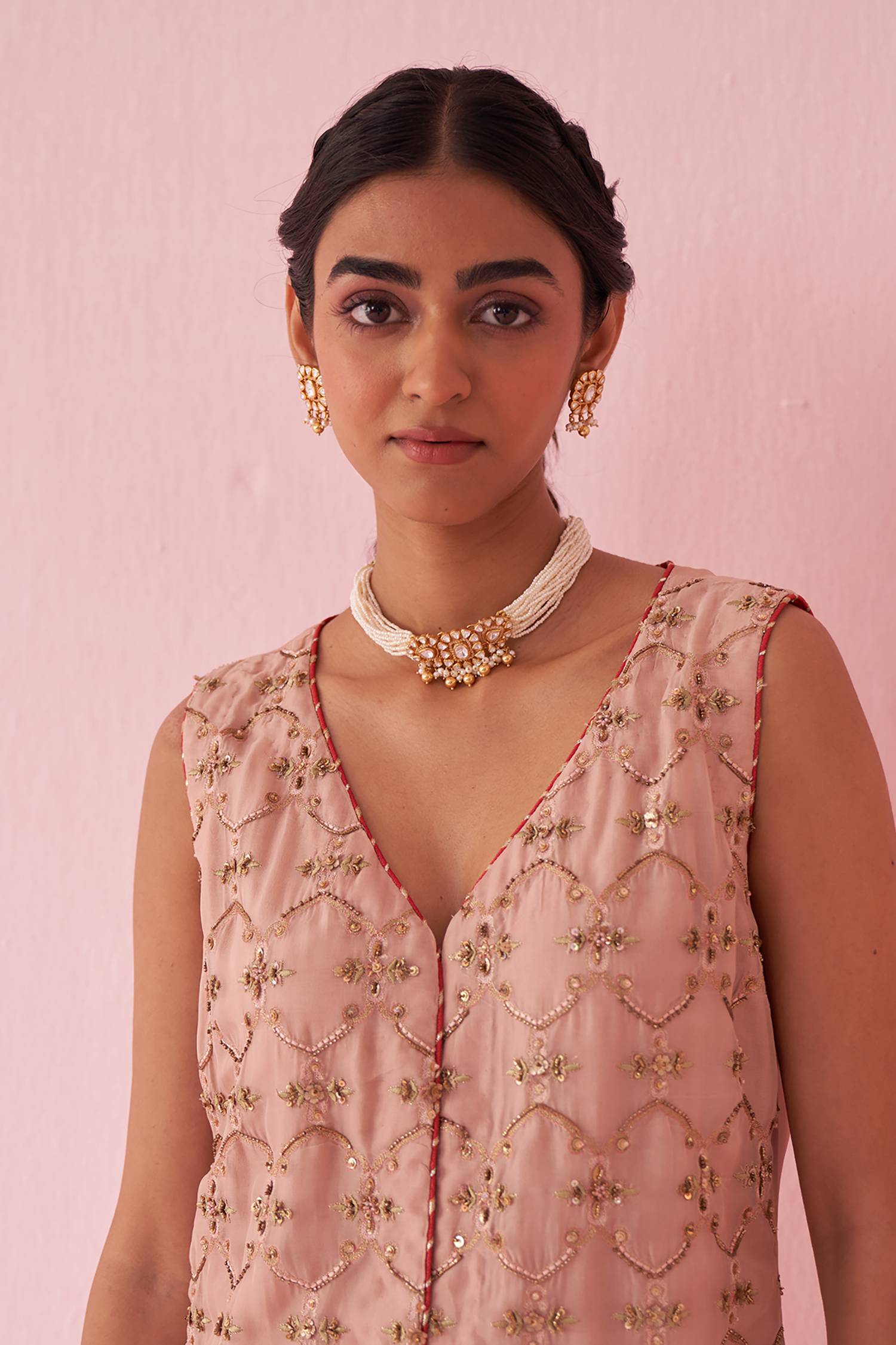 Ghaziya Blush Pink Sharara Set