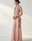 Ridhi Blush Pink Gilet Sharara Set