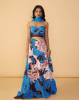Starla Corset Blouse, Sachi Lehenga Skirt and Scallop Dupatta