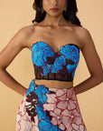 Starla Corset Blouse, Sachi Lehenga Skirt and Scallop Dupatta