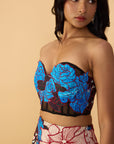 Starla Corset Blouse, Sachi Lehenga Skirt and Scallop Dupatta