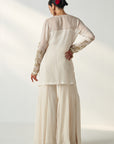 Tara Ivory Sharara Set