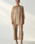 Oorvi Fawn Shirt Pant Set