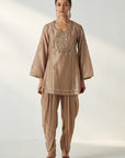 Pihu Fawn Tulip Pant Set