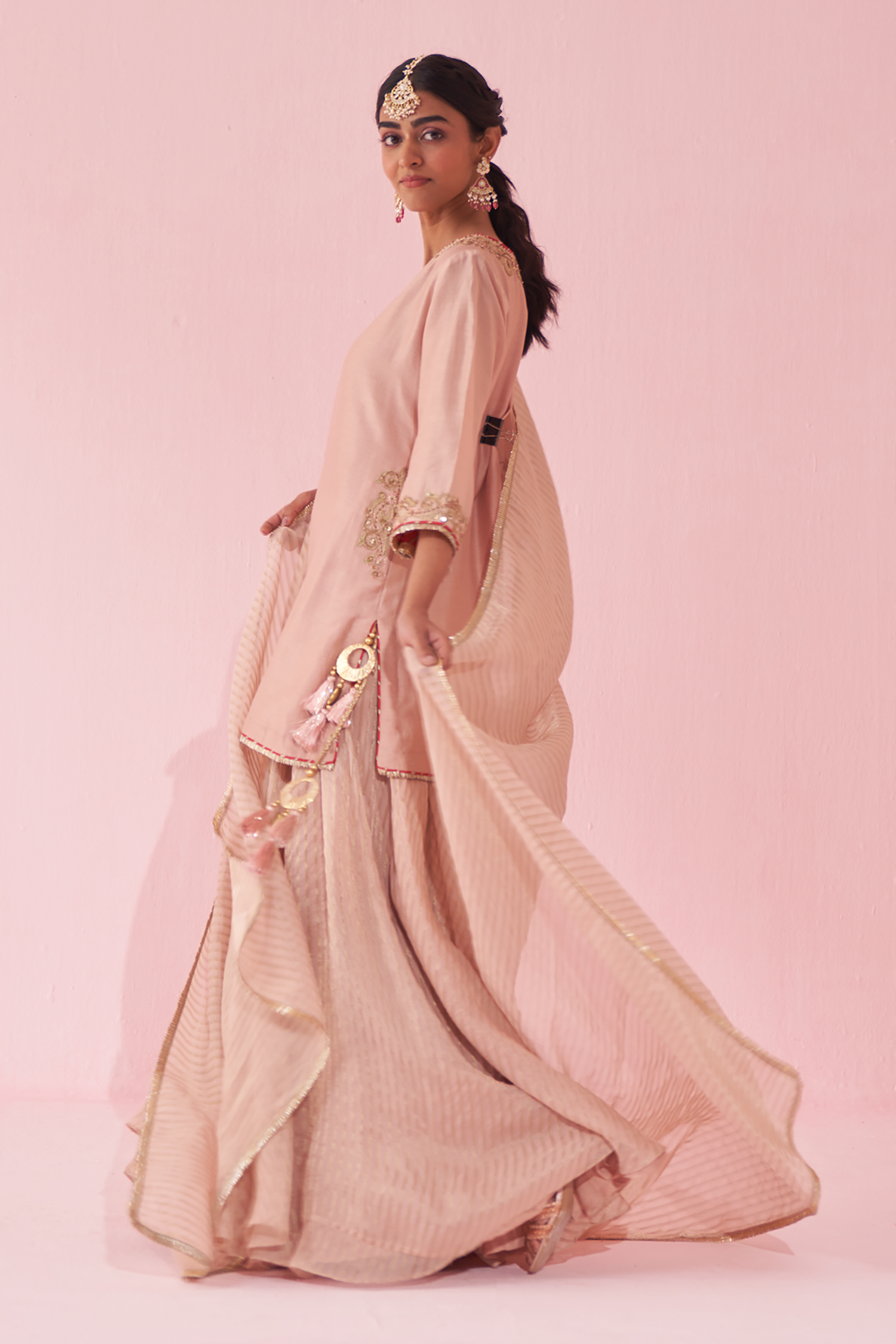 Gehna Blush Pink Sharara Set