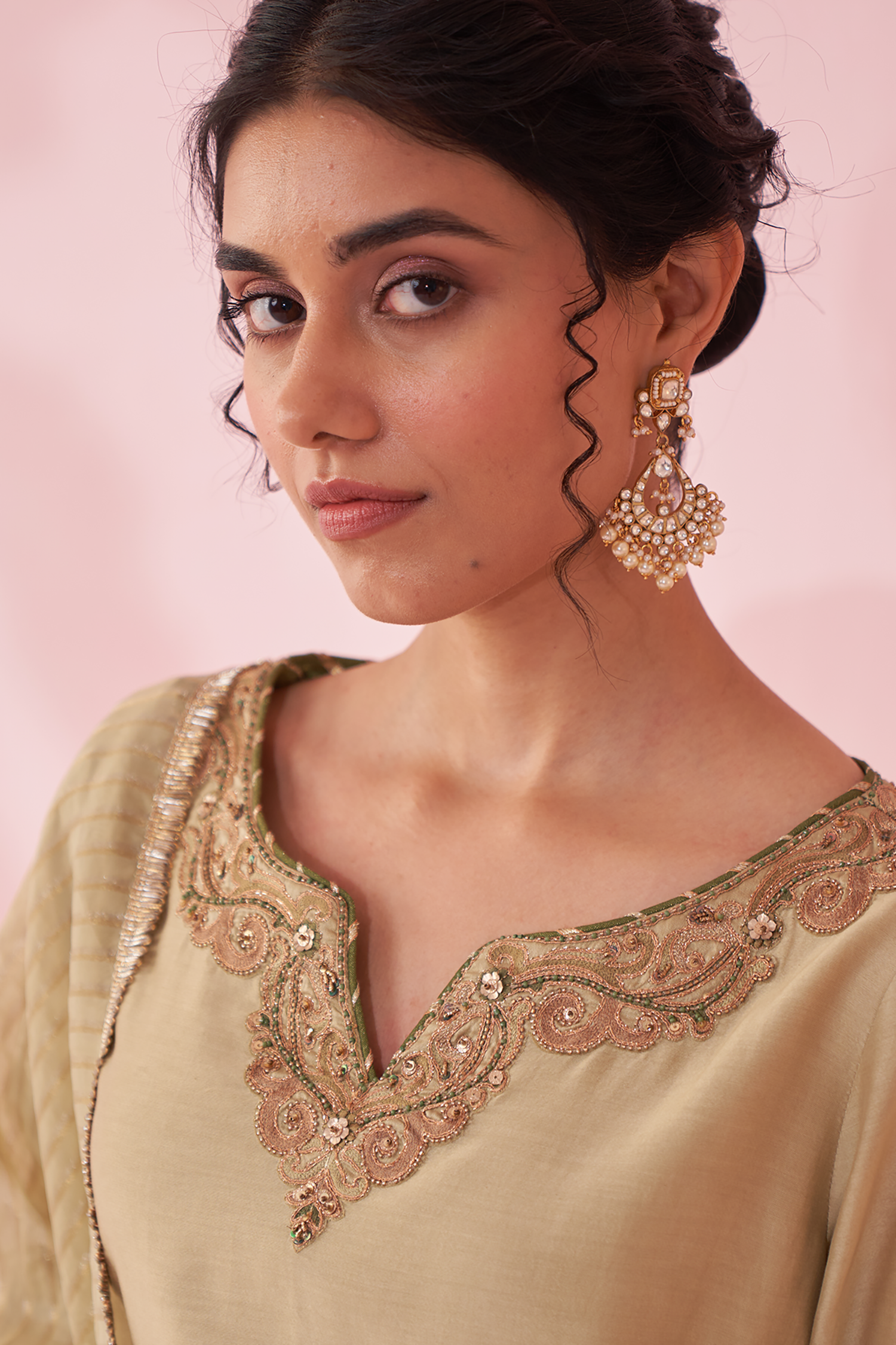 Gehna Green Sharara Set