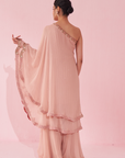 Gulbano Blush Pink Sharara Set