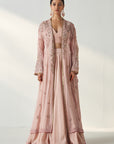 Zoya Blush Pink Cape Lehenga Set