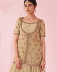 Gulmohar Green Lehenga Set