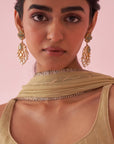 Gul Green Sharara Set
