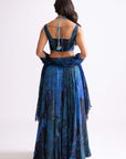 Riley Blouse, Magnolia Lehenga and Scallop Dupatta