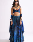 Riley Blouse, Magnolia Lehenga and Scallop Dupatta