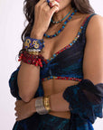 Riley Blouse, Magnolia Lehenga and Scallop Dupatta