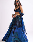 Riley Blouse, Magnolia Lehenga and Scallop Dupatta
