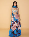 Malaika Bustier, Sachi Lehenga Skirt and Scallop Dupatta