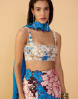 Malaika Bustier, Sachi Lehenga Skirt and Scallop Dupatta